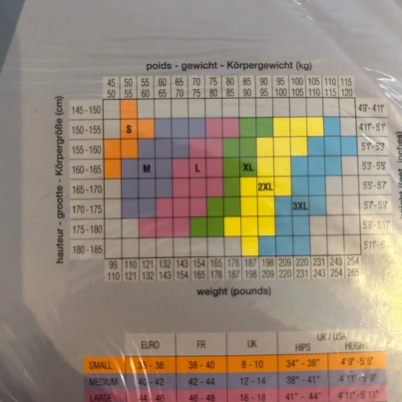 CETTE patterned Plus Size Pantyhose - size 2XL (52-54) - Picture 3 of 4